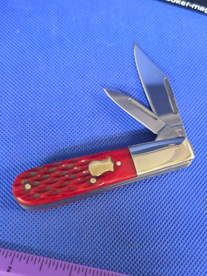 Boker Magnum Red Bone Barlow Knife Rare Discontinued 01SC110