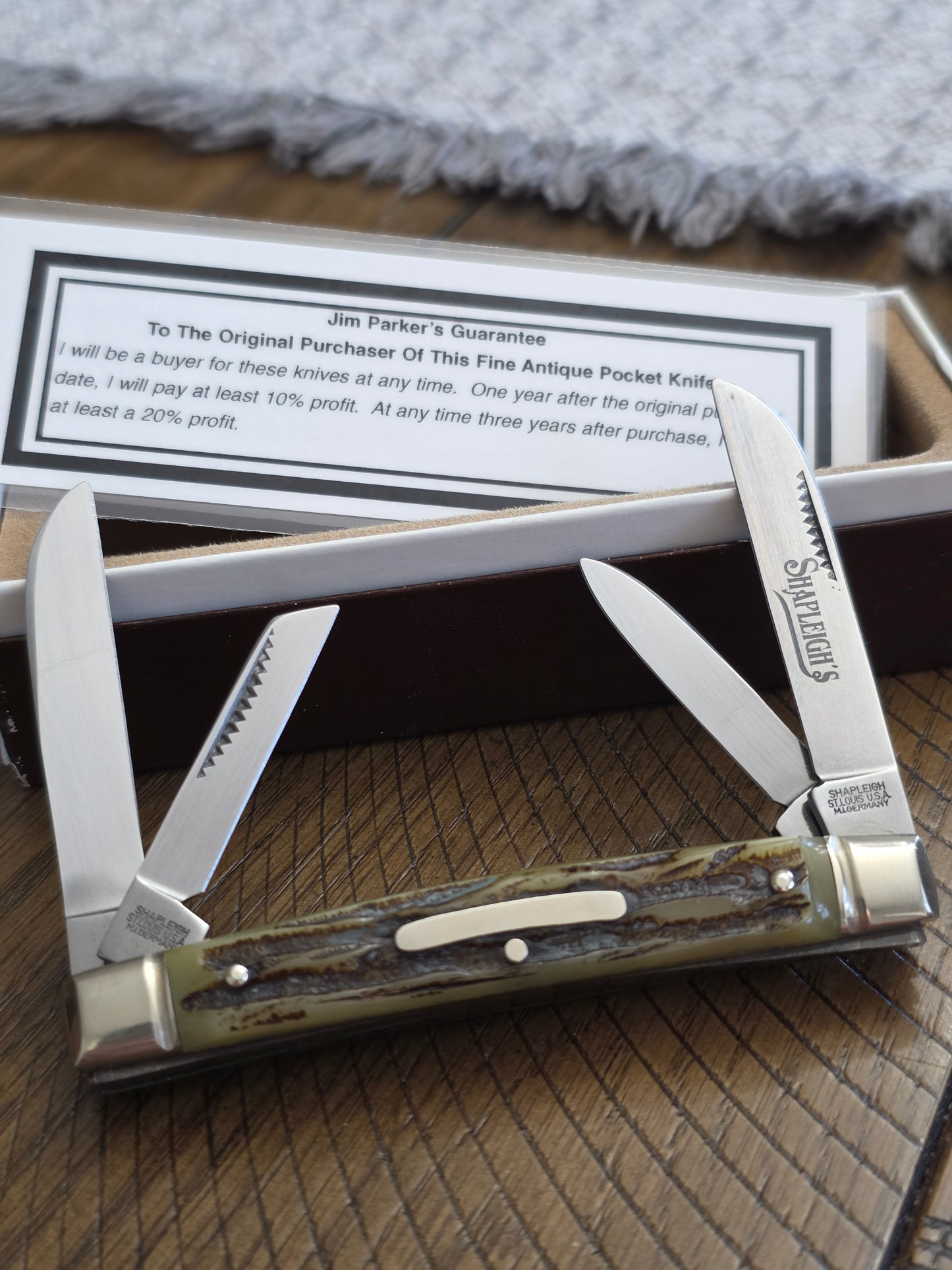 Shapleigh Bone Stag Congress 4 Blade Germany