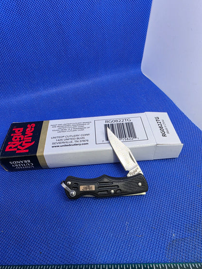 Rigid Small Lockback Knife with Loop NIB RG0822TG
