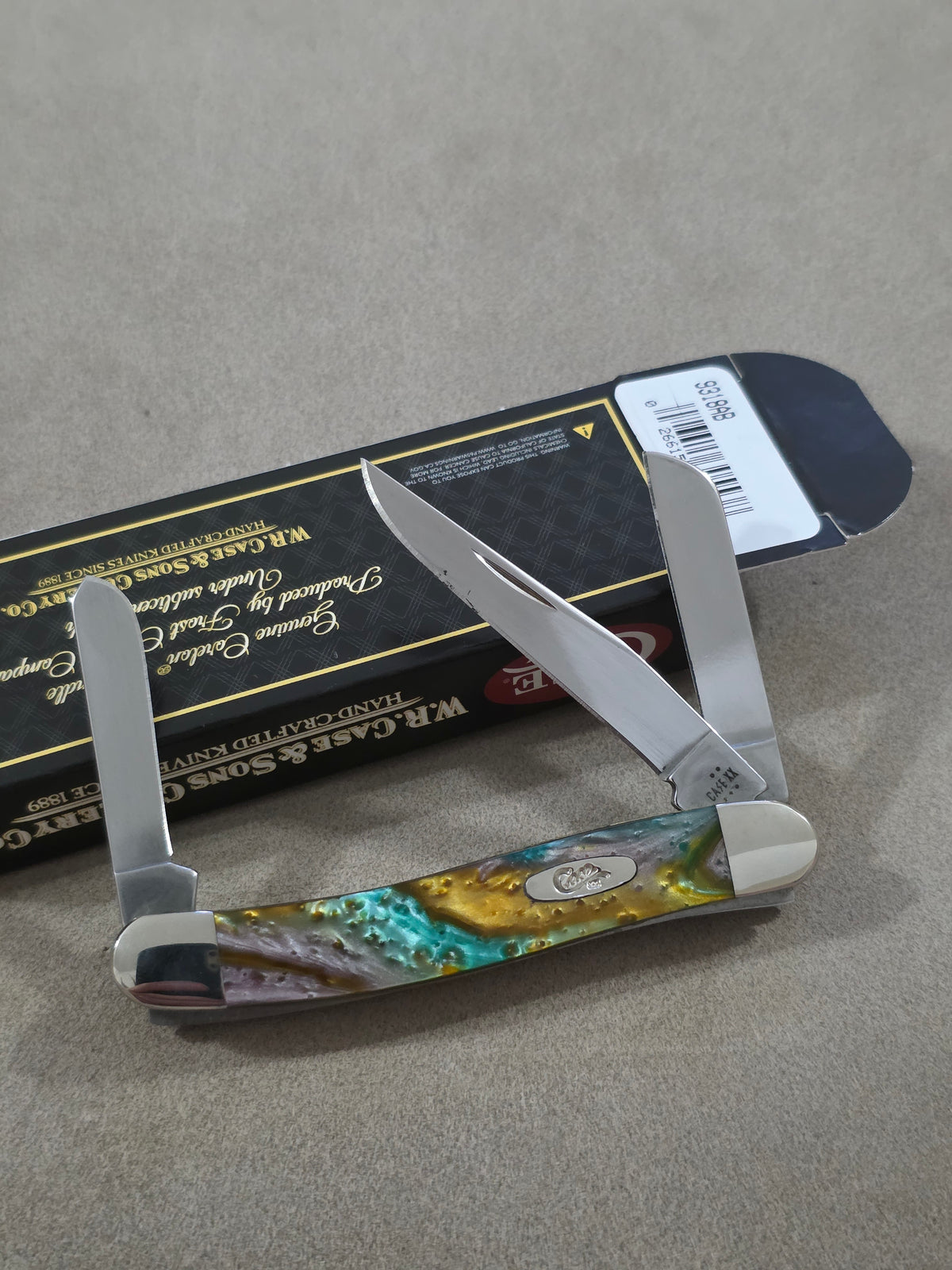2025 Case XX Abalone Corelon Handle Stockman NIB 9318AB