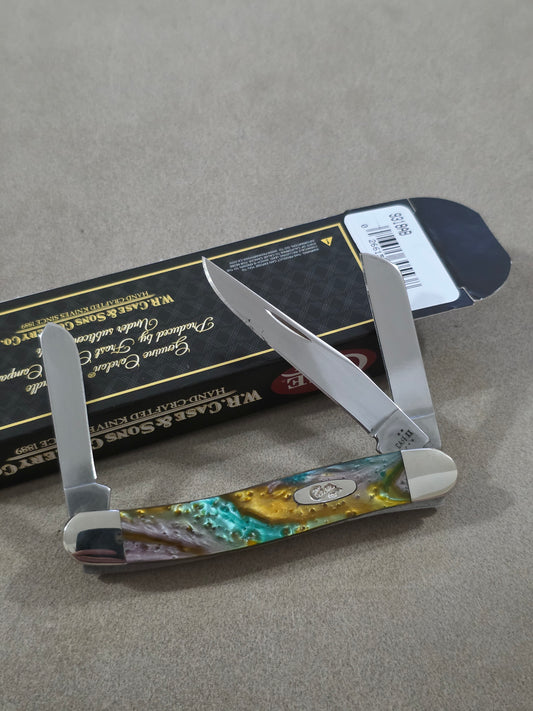 2025 Case XX Abalone Corelon Handle Stockman NIB 9318AB