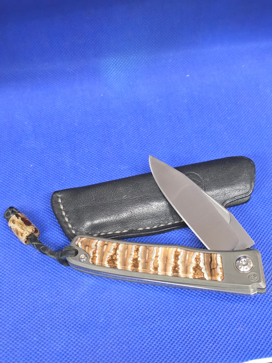 Arno Bernard Rinkhals Custom - Mammoth Tooth Handles Excellent Condition