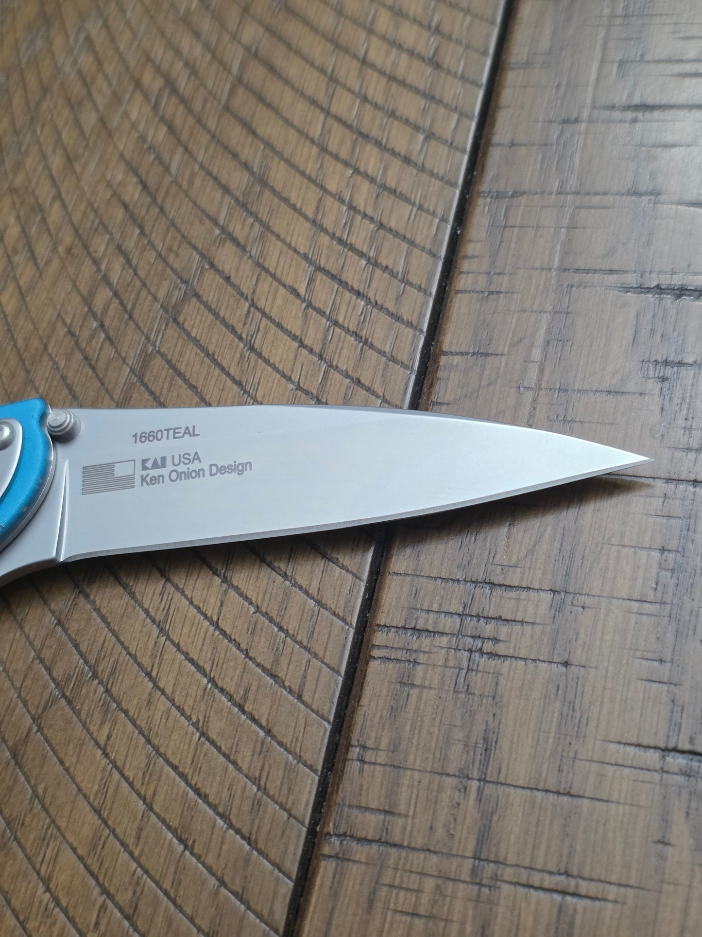 Kershaw Leek Assisted Opening Knife Teal (3" Bead Blast) 1660TEAL USA No Box