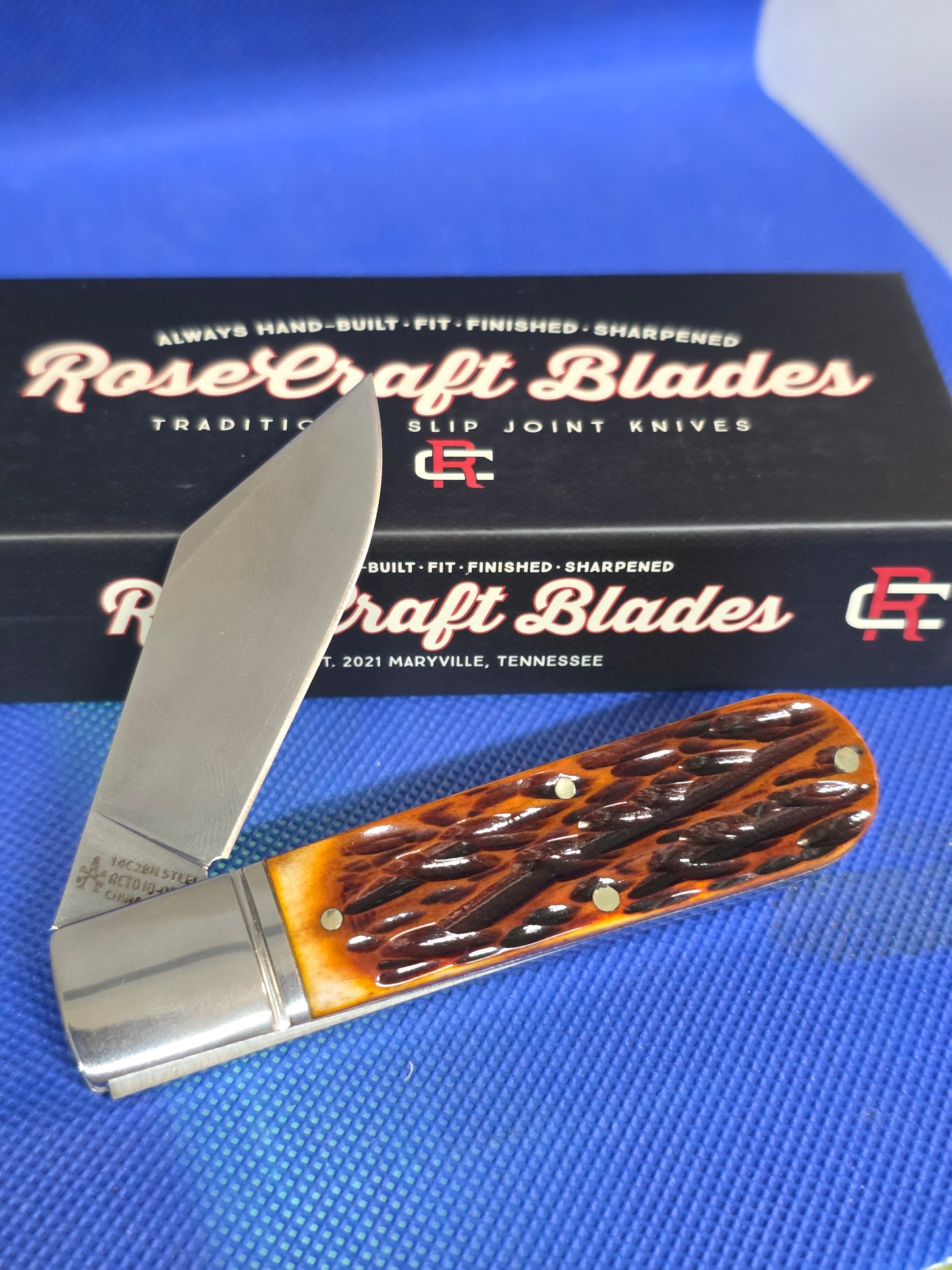 RoseCraft Blades - Loosahatchee Jack -  Brown Bone Dapper Jig - RCT010-BJB