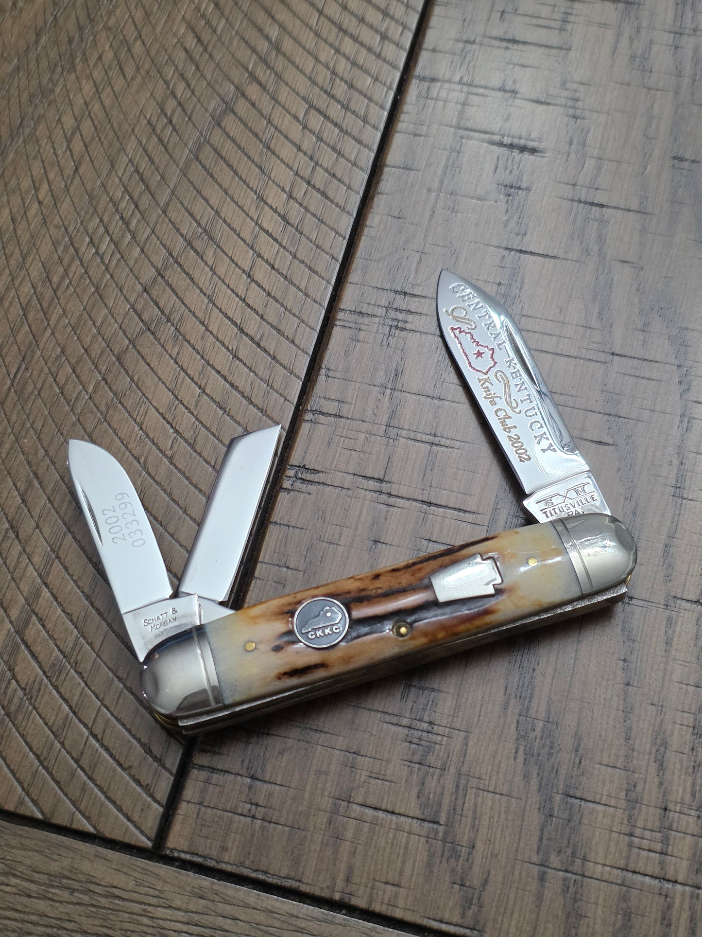 2002 Schatt & Morgan by Queen Cattle Knife Central Kentucky Knife Club #14