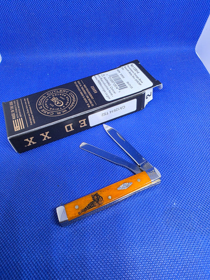 2025 Case XX Persimmon Orange Tiger Stripe 2 Baby Doc CA12514TS2