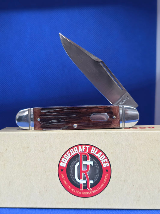 RoseCraft Birchfield Camp Jack Brown Jigged Bone RCT034-BJB