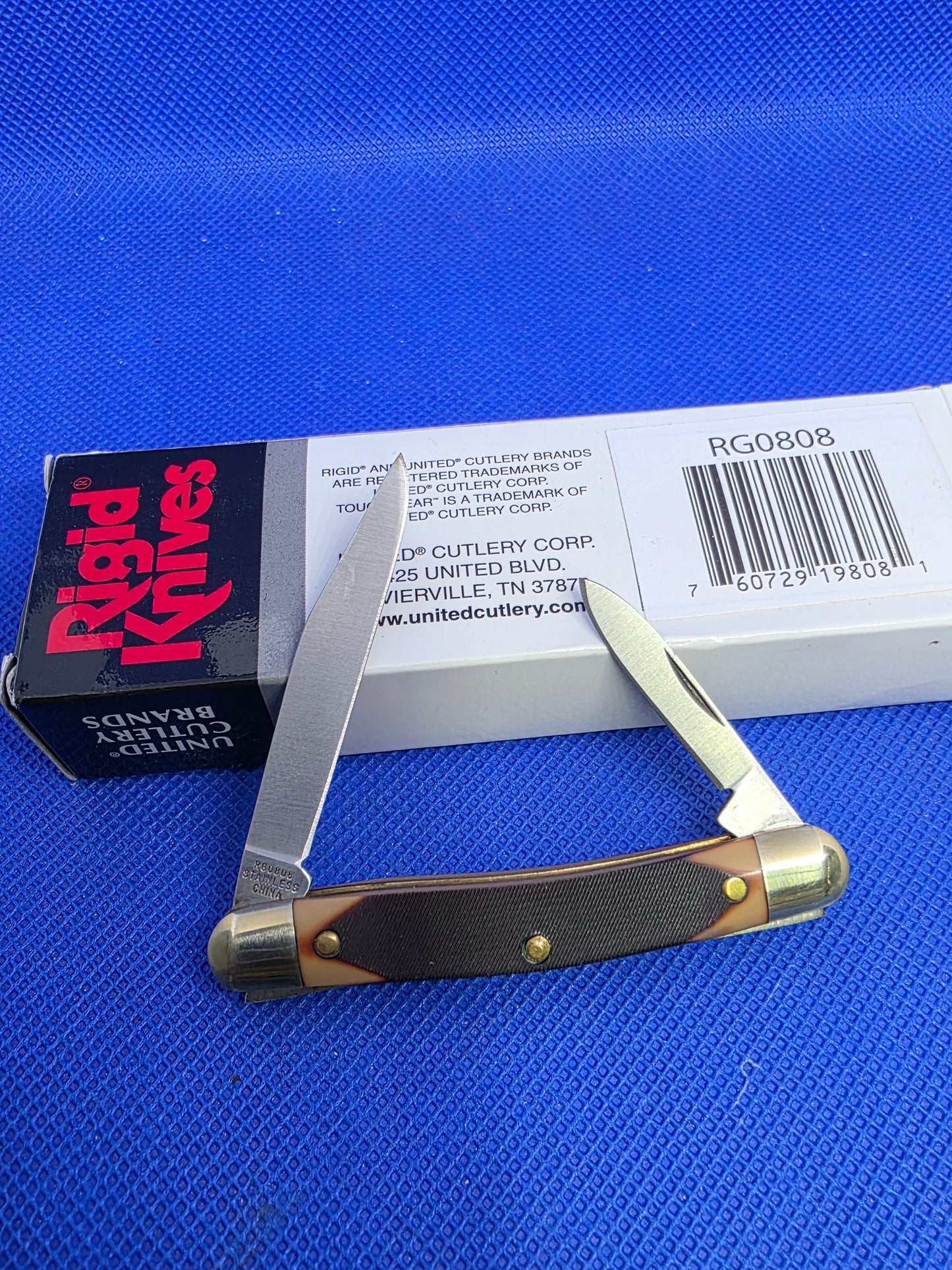 Rigid Small Pen Knife Sawcut Delrin Handles NIB RG0808 by United Cutlery