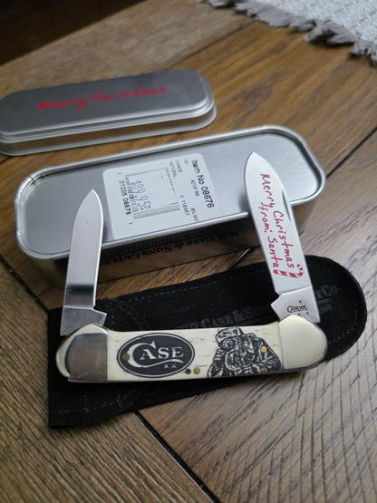 2007 Case XX Natural Bone Canoe Christmas Knife NIB 08676