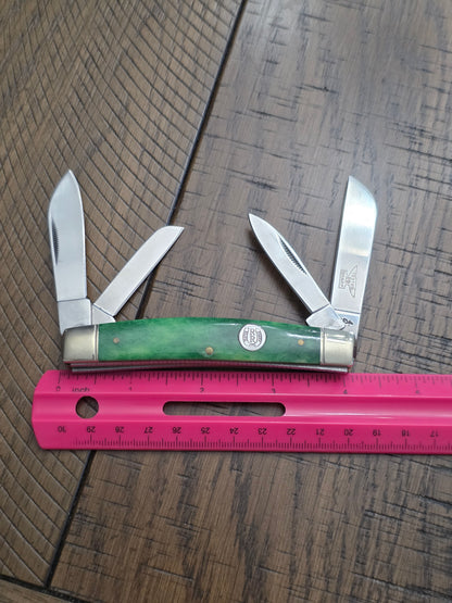 Rough Ryder - Large Congress Smooth Green Bone - Anvil Etch 1st Gen.