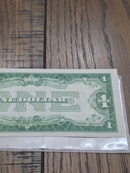 1928 Series A $1 Dollar Silver Certificate Funny Back  Blue Seal Note Uncirculated Condition