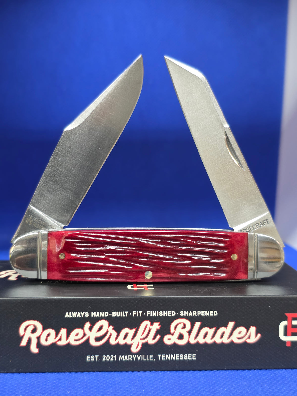 RoseCraft Briarpatch Jack Red Jigged Bone  RCT012-RJB