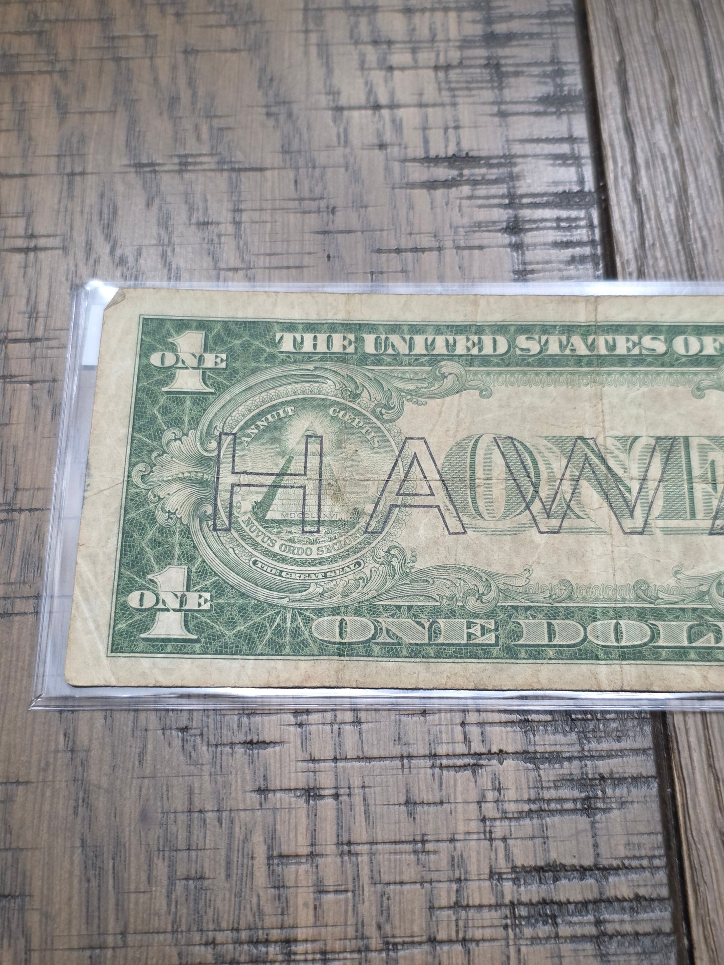 1935A $1 Hawaii Silver Certificate Emergency Note - Good Condition