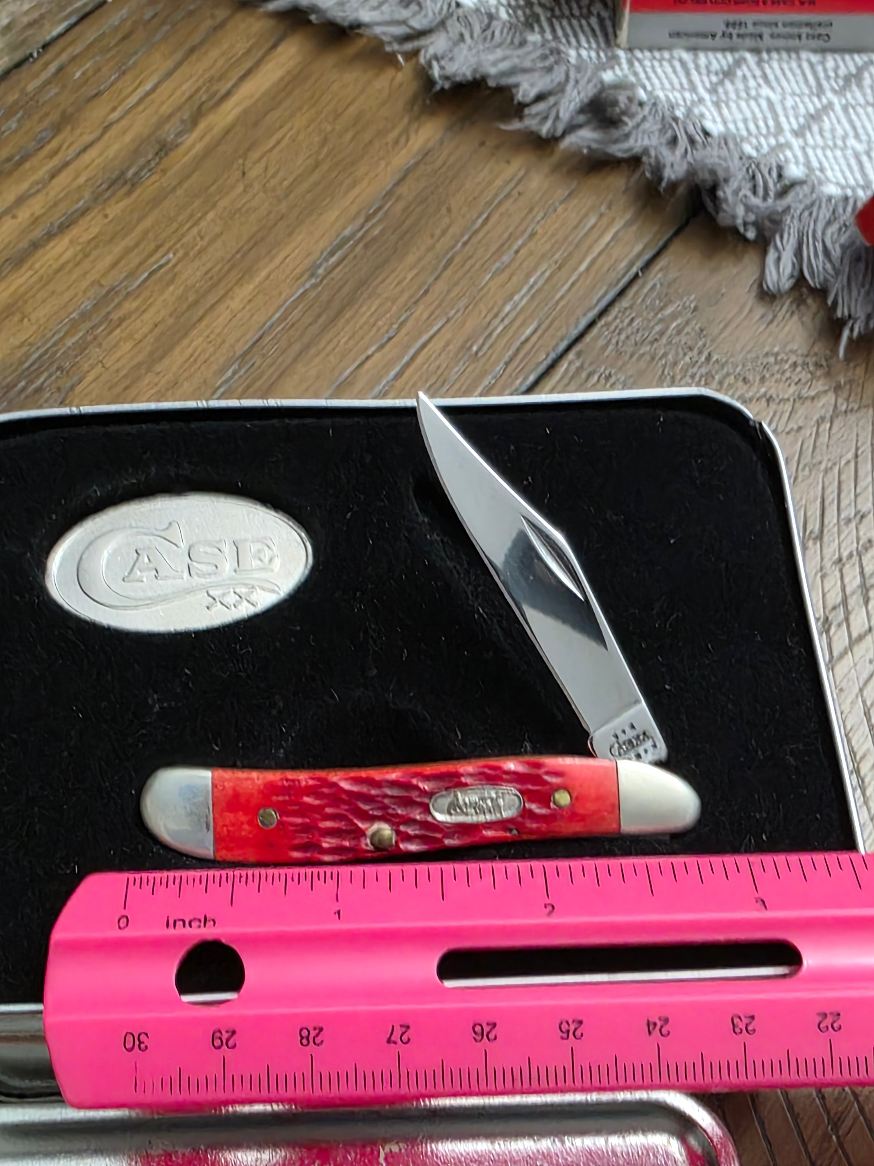 2002 Case XX Red Jig Bone Peanut 6120 Coca-Cola in the original