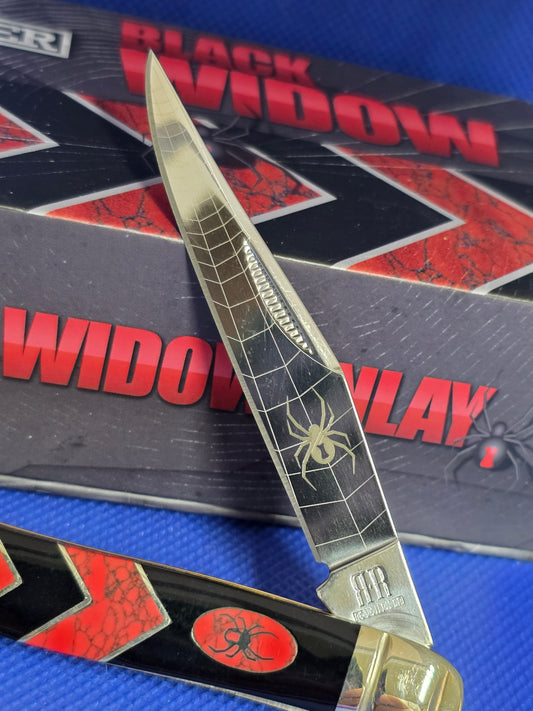 Rough Ryder Medium Toothpick Knife RR1672 Black Widow Series
