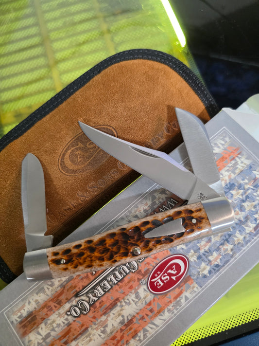 2018 Case XX Tony Bose Premium Stockman Brown Bone 154CM - 07429