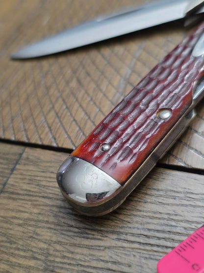 1965-69 Case XX Red Bone Cheetah 61111 1/2 with Extra 1 Rare Beauty!
