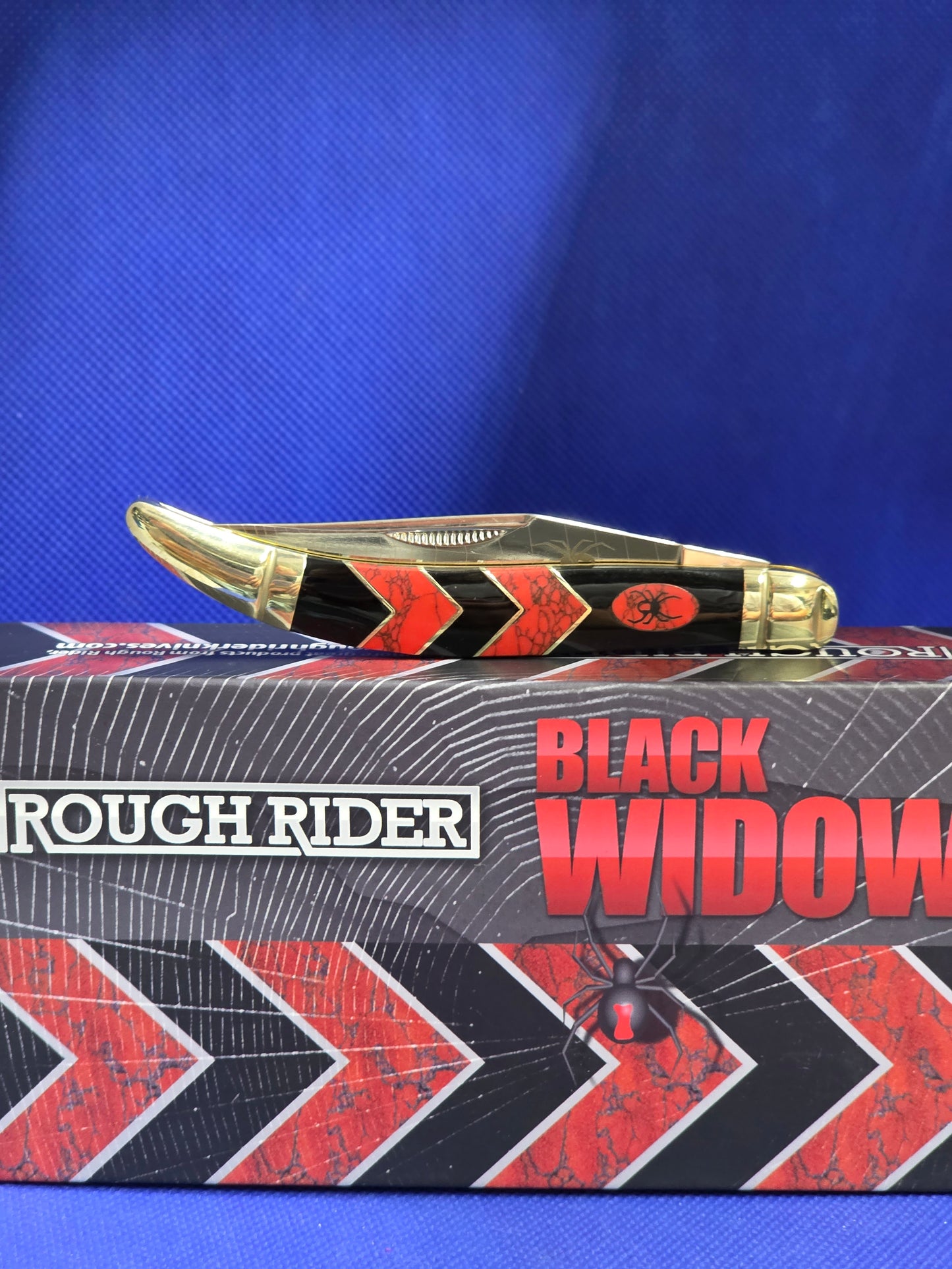 Rough Ryder Medium Toothpick Knife RR1672 Black Widow Series