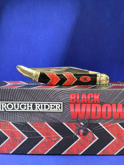 Rough Ryder Medium Toothpick Knife RR1672 Black Widow Series