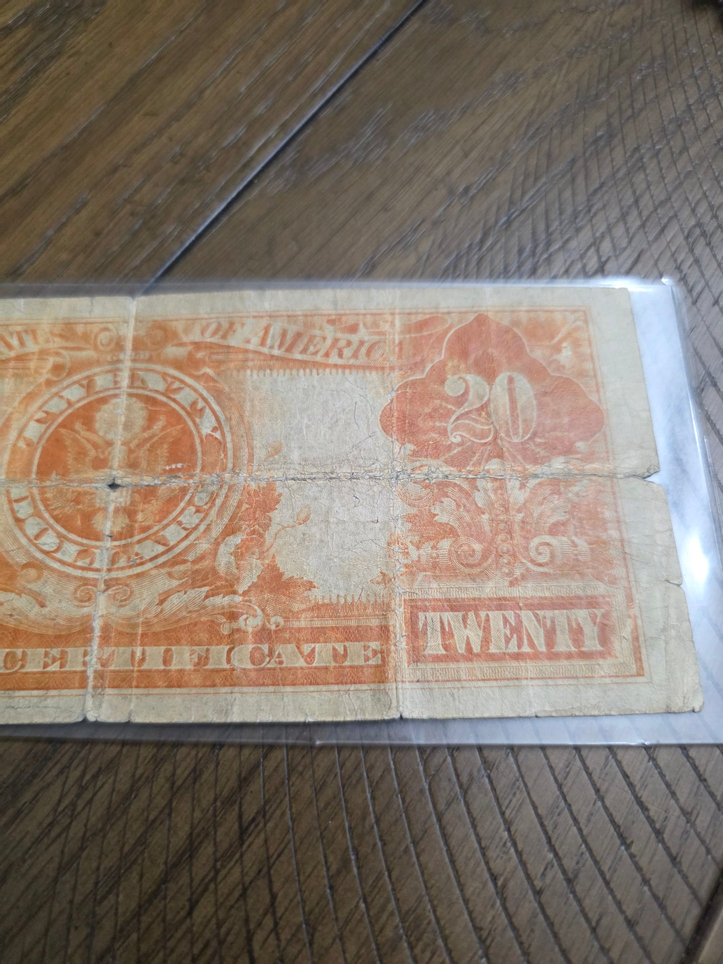 1922 Series Large Size $20 Gold Certificate