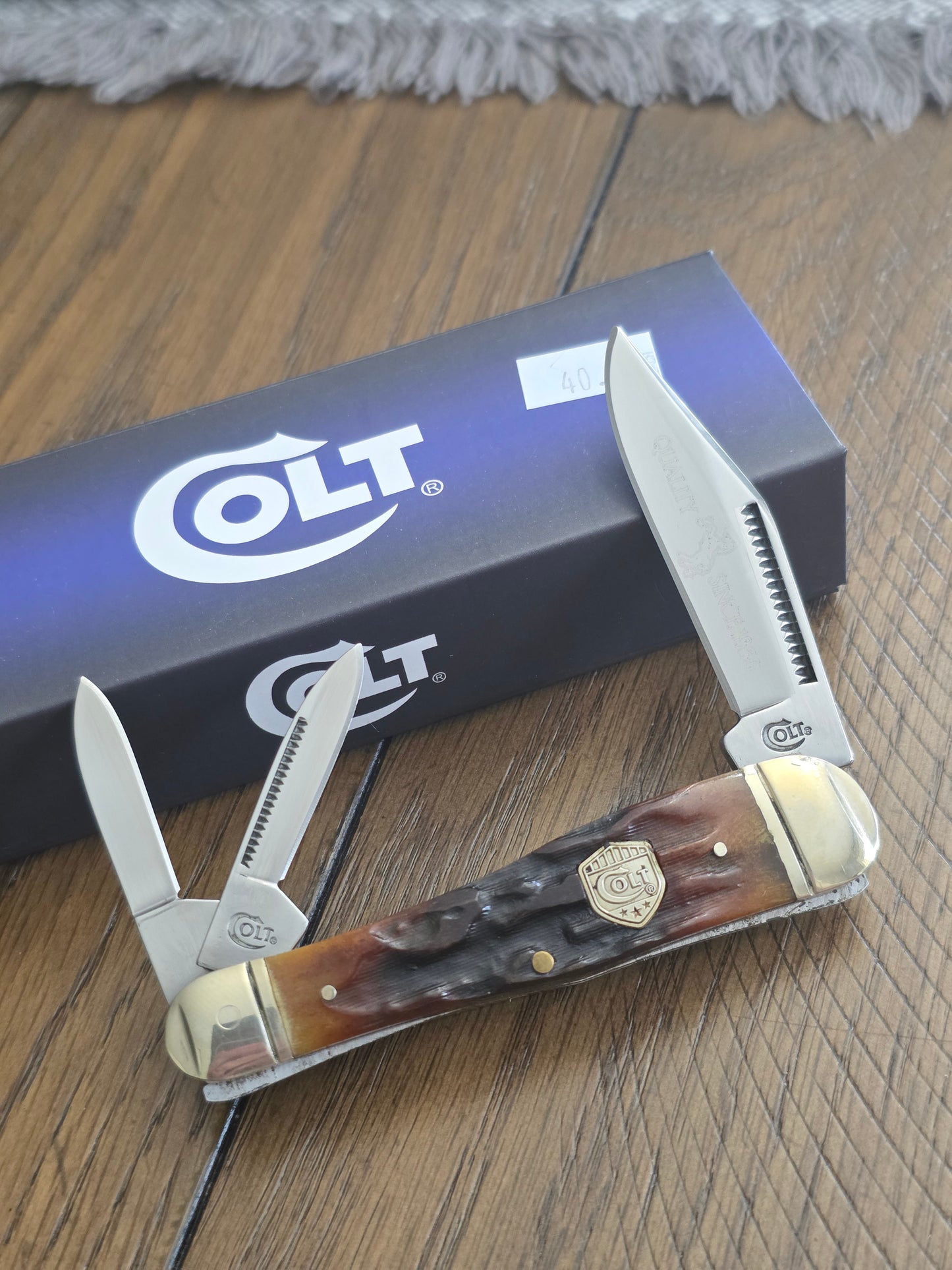 Colt Brown Bone Stag Split backWhittler CT317BB