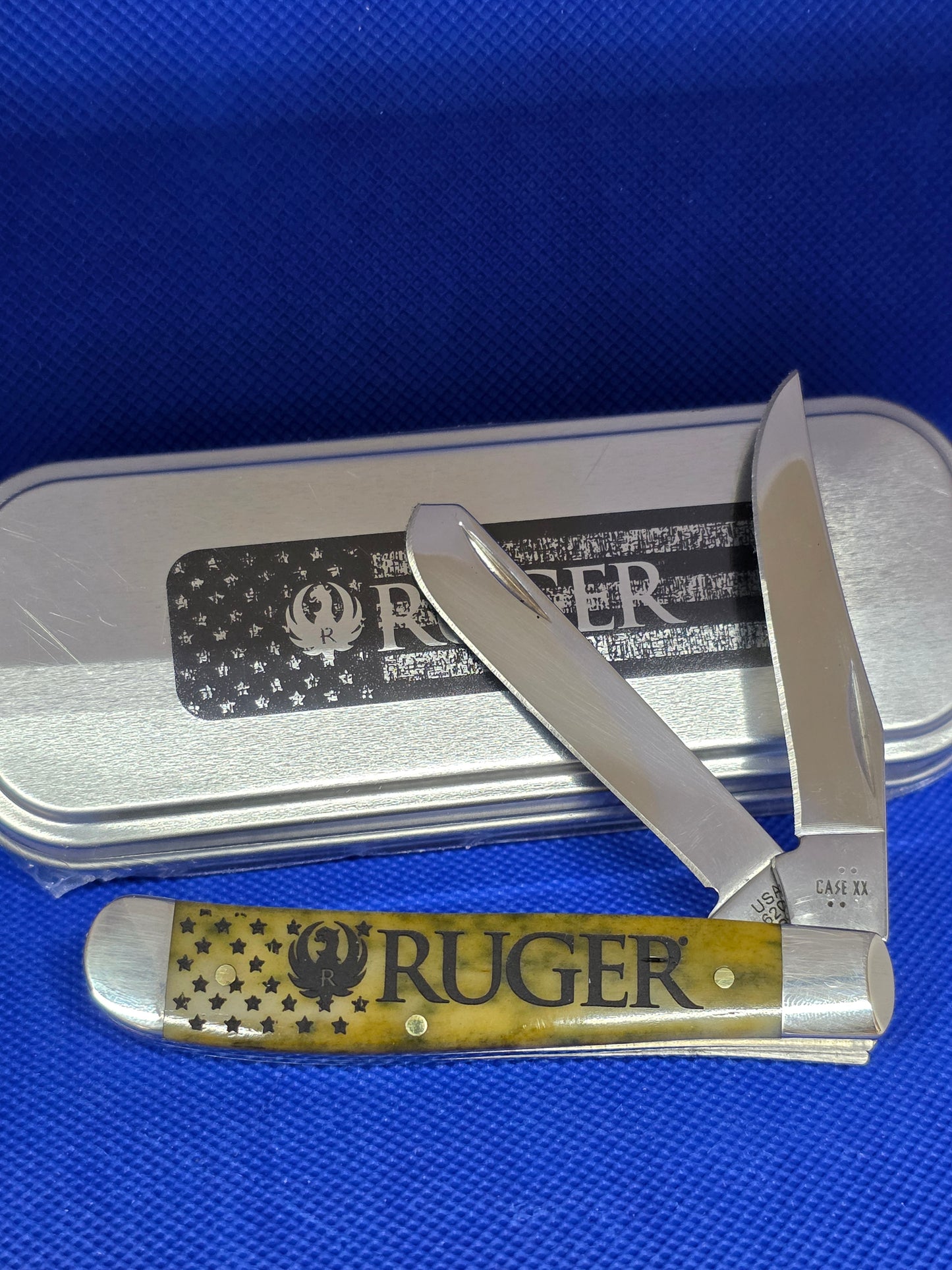 2026 Case XX RugerSmooth Olive Green Bone Mini Trapper 53541
