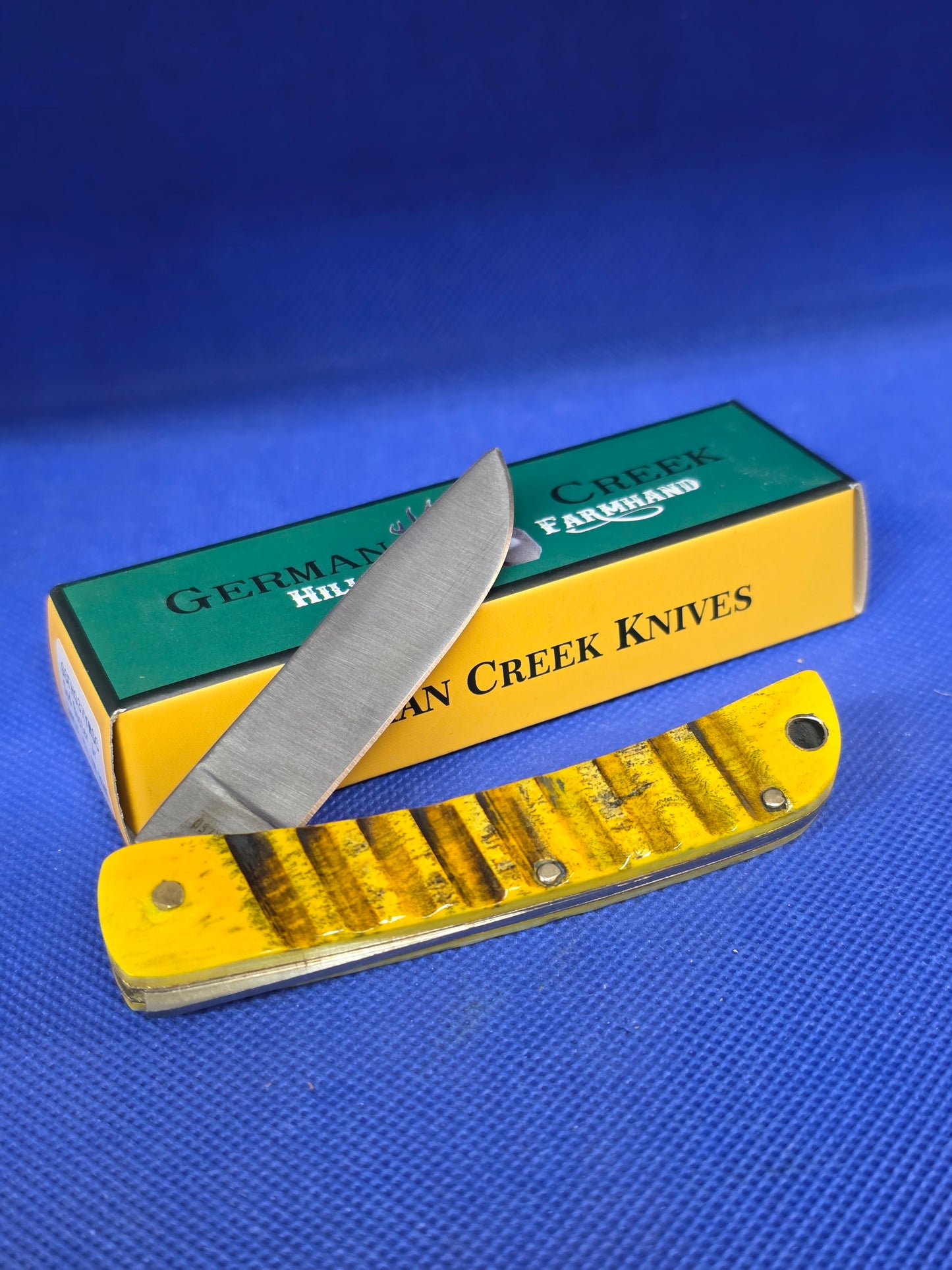 The Hillbilly Farmhand - Yellow Sawcut Bone Handles - GCFH037YWSC