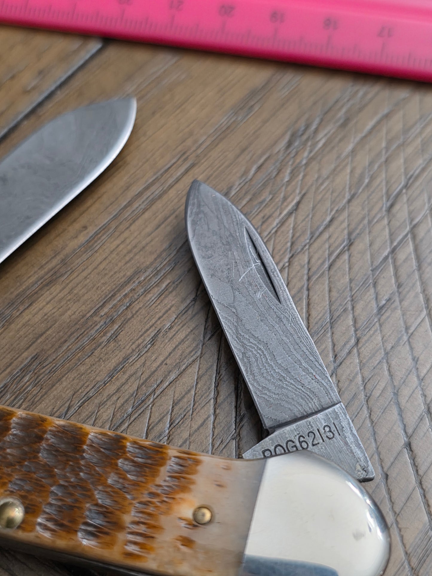1989 Case XX Sugar Bone Damascus Canoe