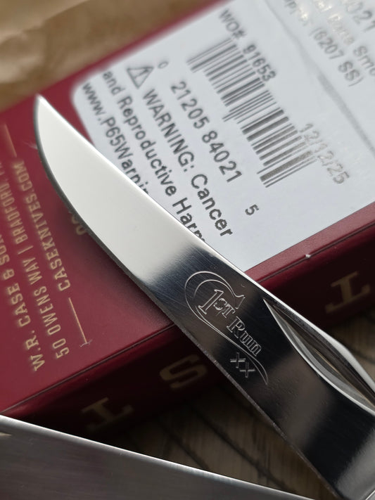 2026 Case XX Smooth Natural Bone Mini Trapper Red Shield First Production Run 84021