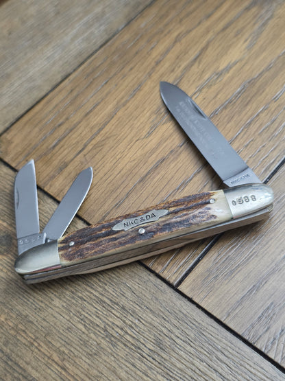 1975 NKC&DA Kissing Krane Cigar Whittler Stag Handle German 1 of 1200