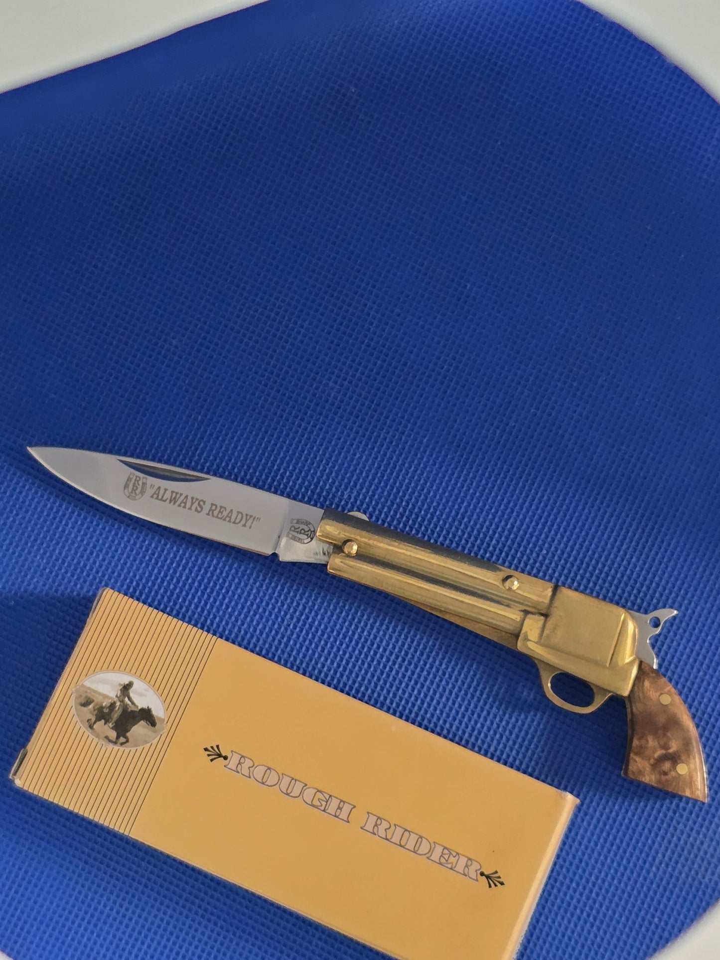 Rough Rider Pistol Knife Wood Grips RR264 Early Run 1st Edition NIB