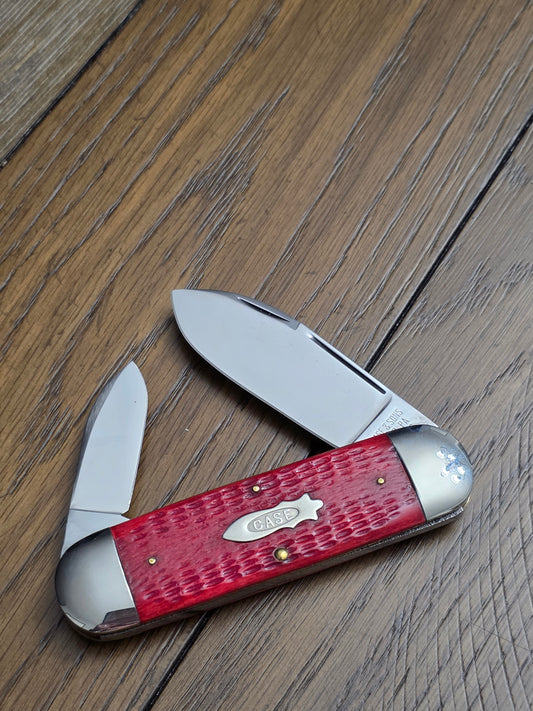 1996 Case XX Classic Elephant Toe Red Jigged Bone Double Pull