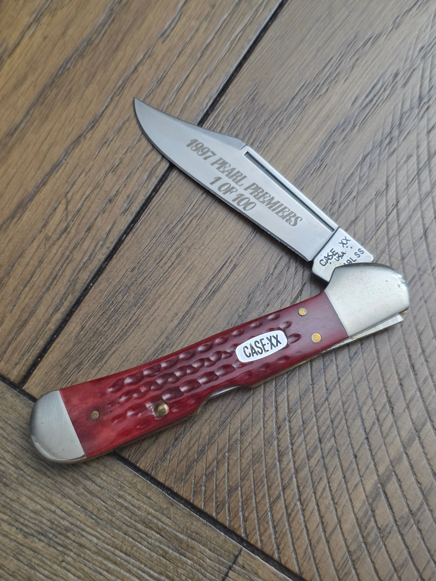 1997 Case XX Copperlock Pearl Premiers 1 of 100 3 Floating Dots No Box