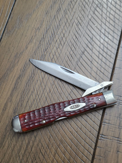 1965-69 Case XX Red Bone Cheetah 61111 1/2 with Extra 1 Rare Beauty!