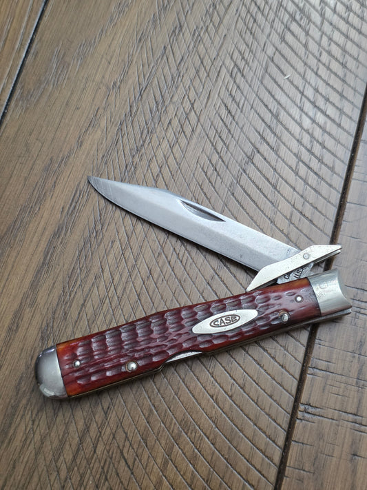 1965-69 Case XX Red Bone Cheetah 61111 1/2 with Extra 1 Rare Beauty!