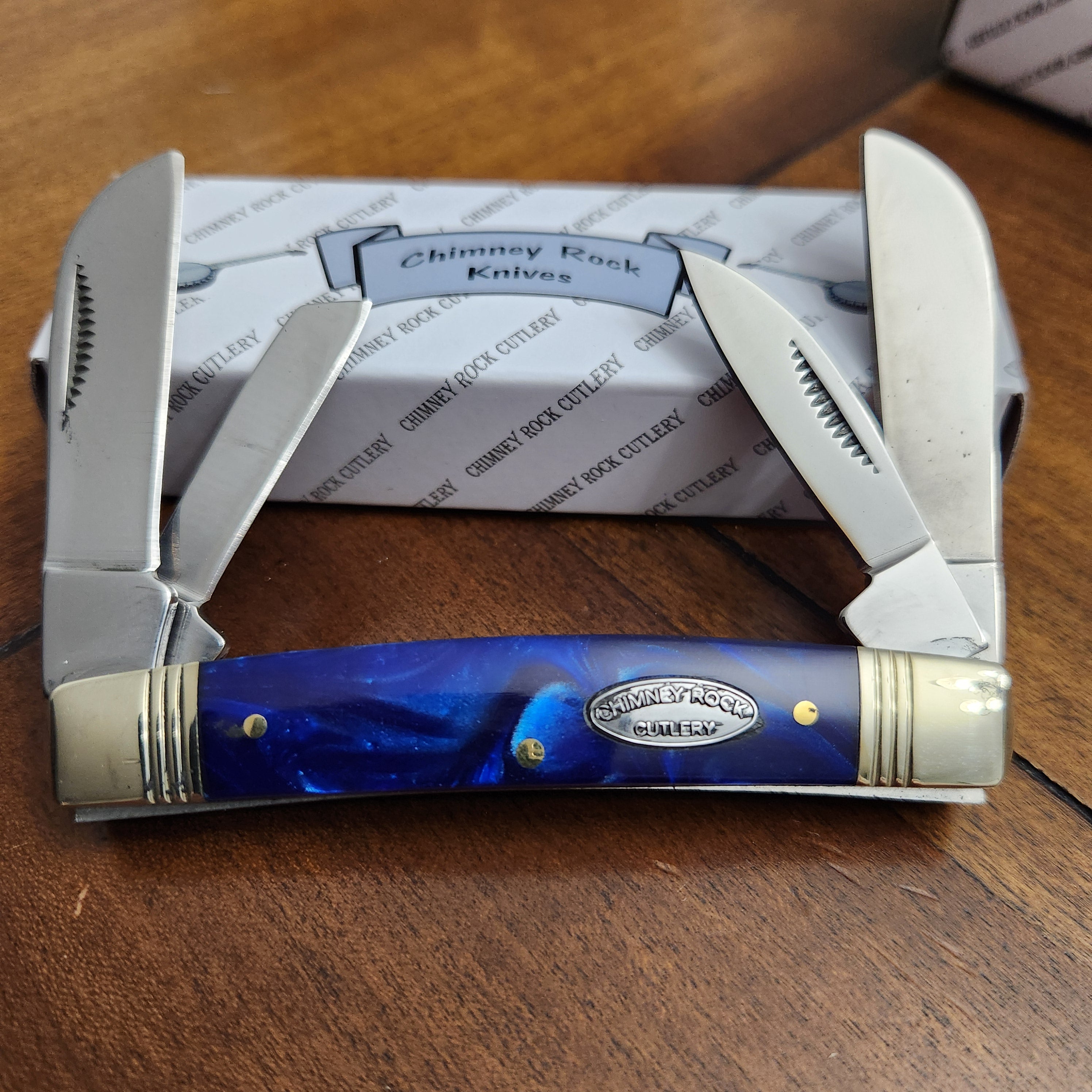 Chimney Rock Cutlery 4 Blade Congress Blue Pearl – KY KNIVES