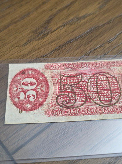 United States Fractional Currency .50 Cent - Excellent Condition Third Issue