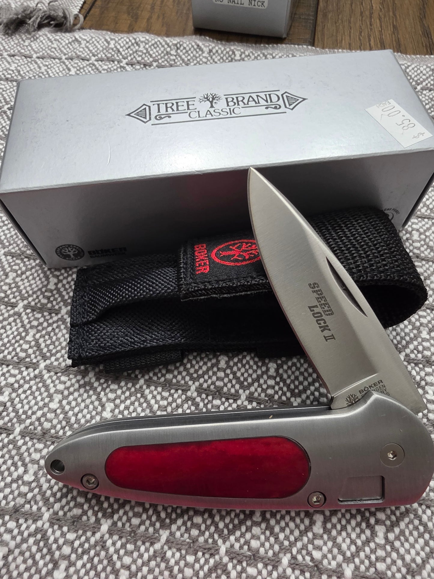 Boker Speed Lock II Treebrand Classic Manual - Red bone 7105