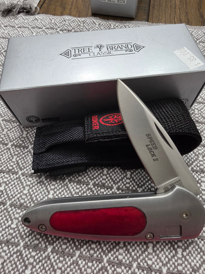 Boker Speed Lock II Treebrand Classic Manual - Red bone 7105