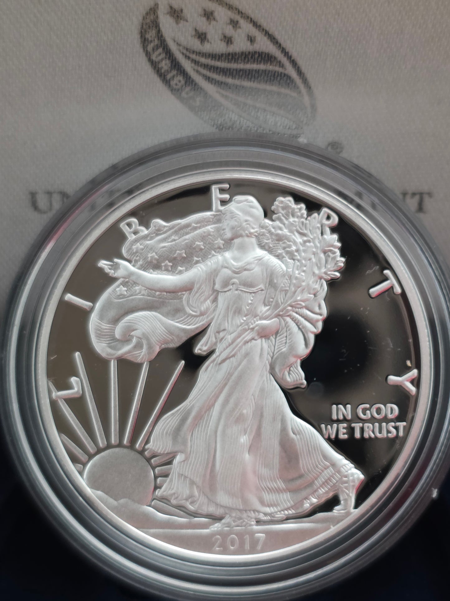 2017 SAE Proof Silver American Eagle $1 New in Box