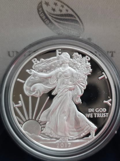 2017 SAE Proof Silver American Eagle $1 New in Box