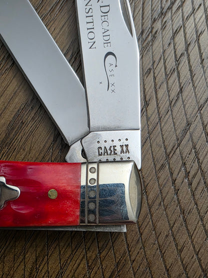 2020 Case XX Red Bone Trapper Decade Transition Knife