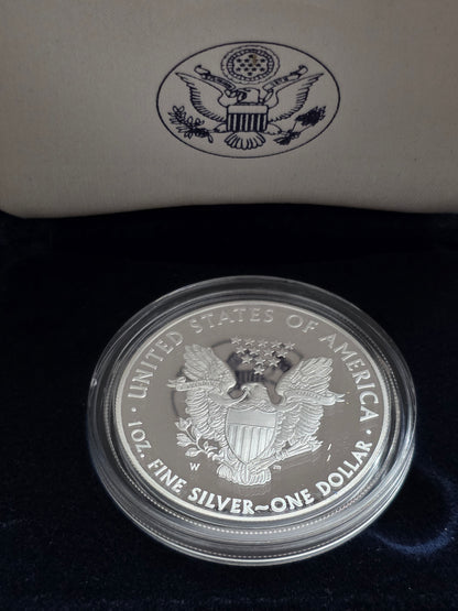 2008 SAE Proof Silver American Eagle $1 New in Box