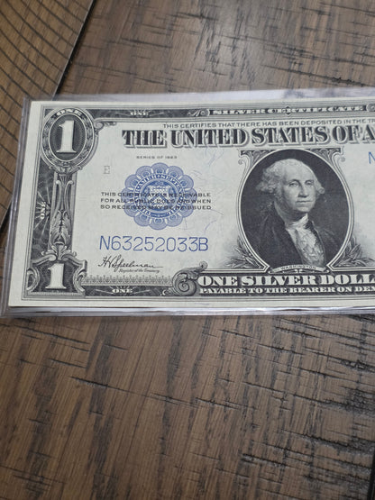 1923 Series $1 Blue Seal Silver Certificate LARGE Size Note Excellent Condition
