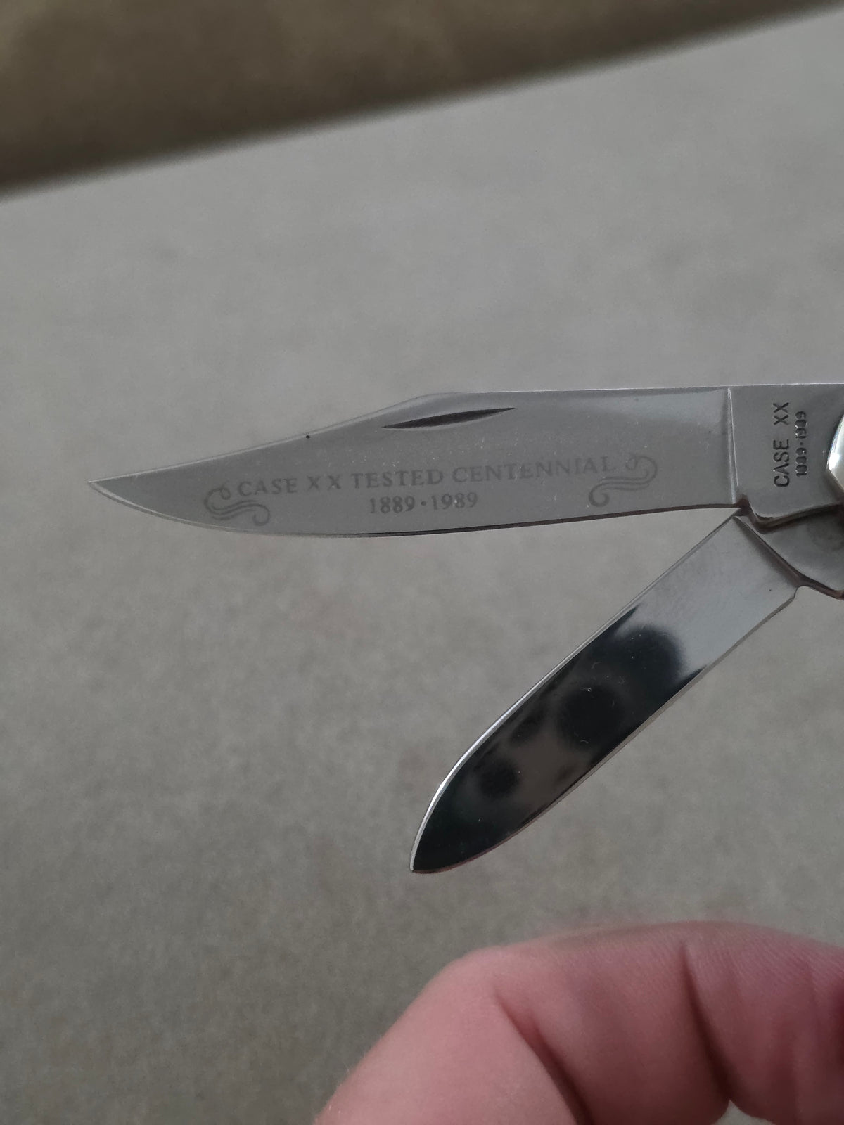 1989 Case XX Red Bone Handle Copperhead Centennial Pocket Knife