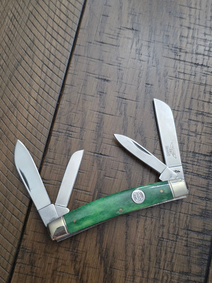Rough Ryder - Large Congress Smooth Green Bone - Anvil Etch 1st Gen.