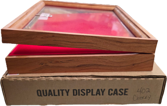 Knife Display - 402 - Cherry  - S&D Enterprise Wood Display Case 9.5X12X2