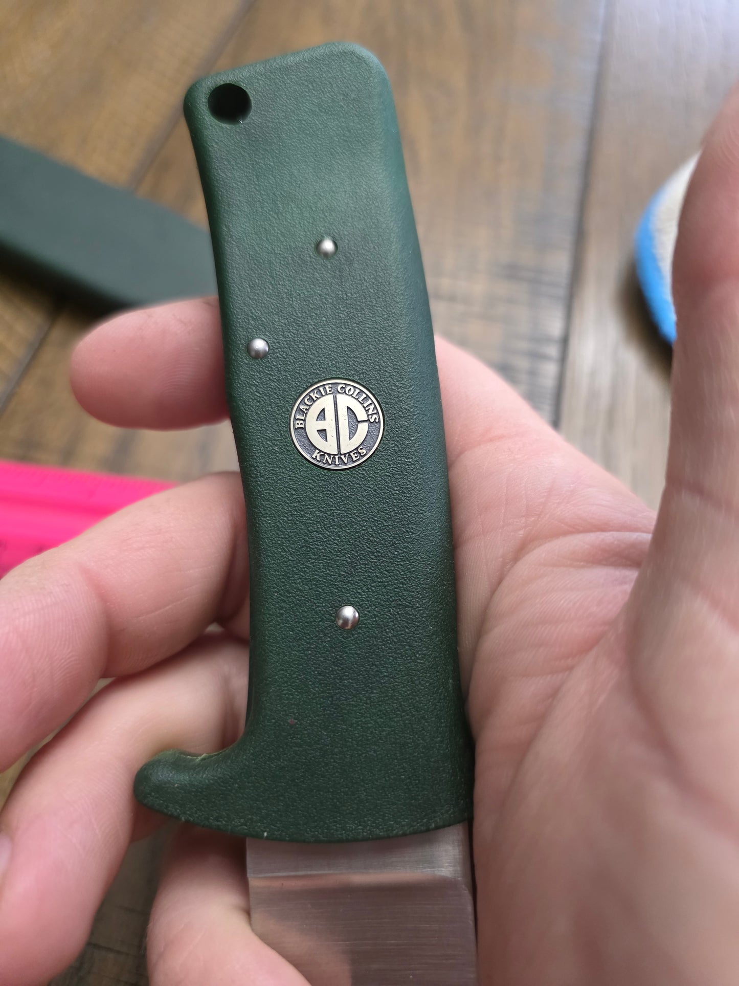 Blackie Collins Knives - Gerber Frisco Shiv - Factory Mistake?Sample? Green?