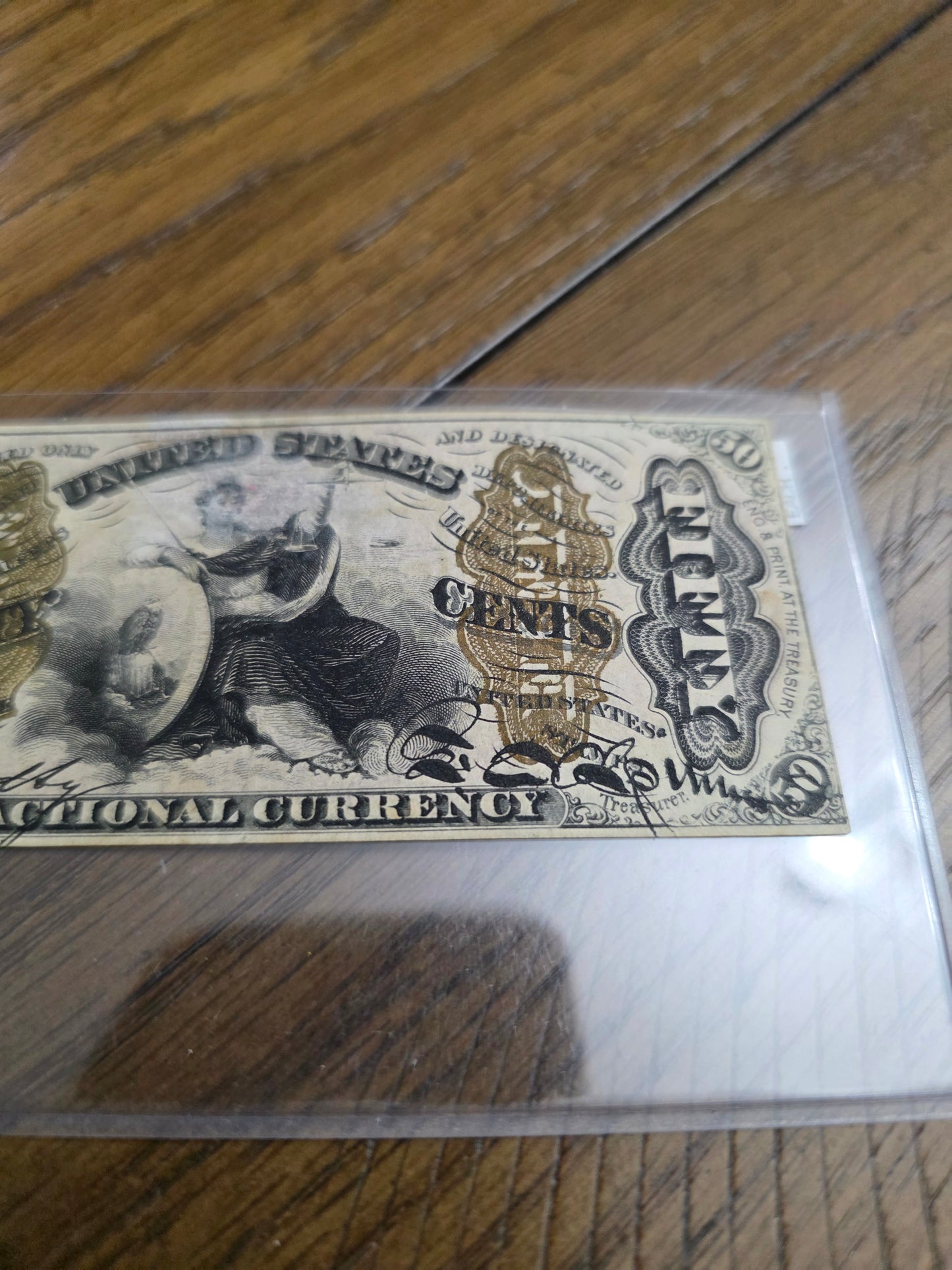 United States Fractional Currency .50 Cent - Excellent Condition Third Issue