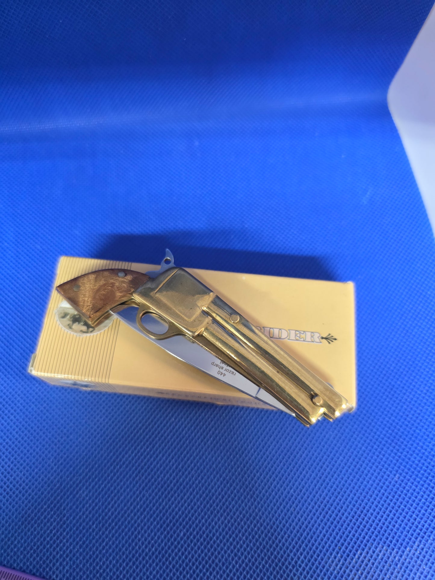 Rough Rider Pistol Knife Wood Grips RR264 Early Run 1st Edition NIB